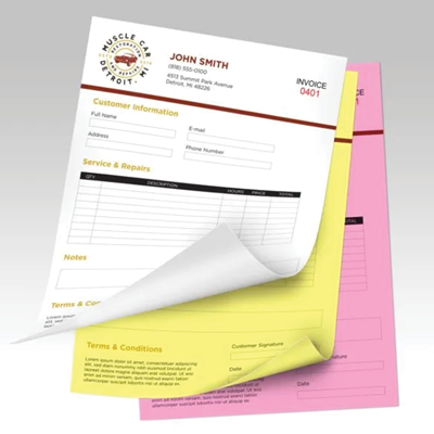 Quick & Short Run Carbonless / NCR Forms Quick & Short Run Carbonless / NCR Forms