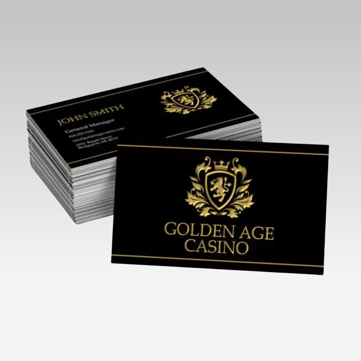 Raised Foil Business Cards Raised Foil Business Cards